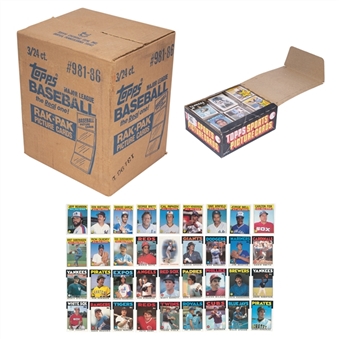 1986 Topps Baseball Collection Including Sealed Rak Pak Case (3 Boxes) & Box